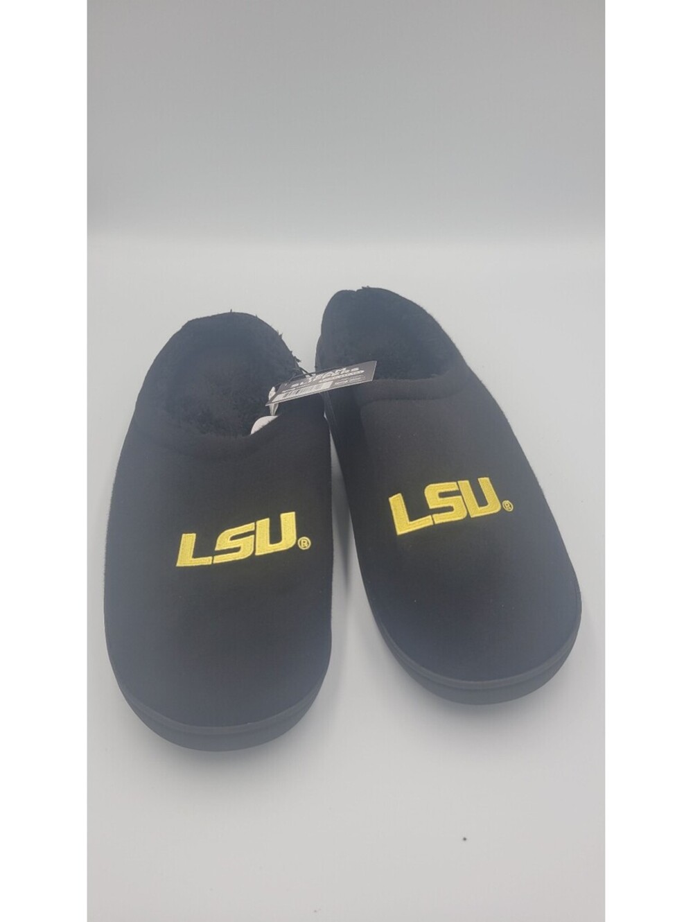 LSU Team Slippers Black Size L/XL (11-12)